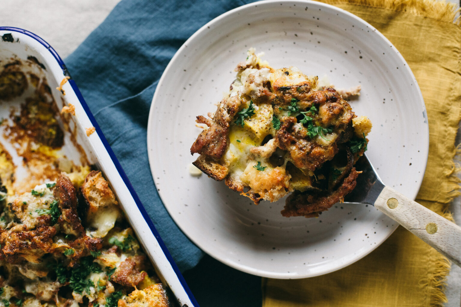 Sourdough Breakfast Strata is easy and delicious - Potager Online